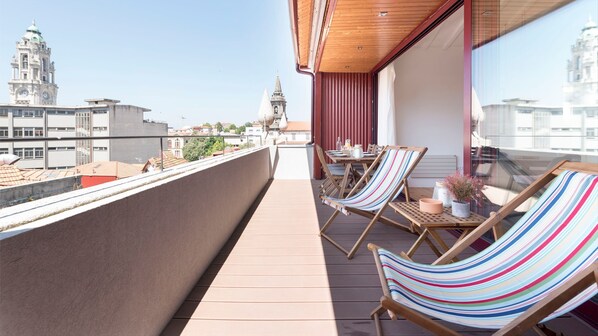 Terrace with a view over the city #view #balcony