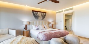 Indoors, Bedroom, Room, Ceiling Fan, Furniture