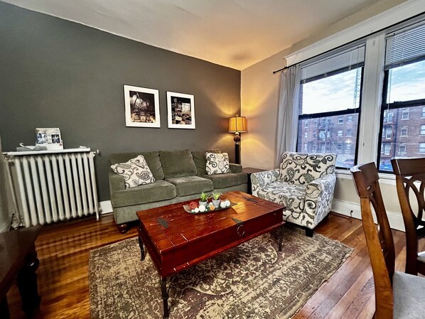 Relax with your family in this large living/dining room