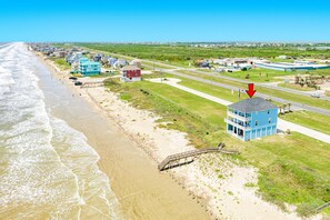 Big and blue-tiful beachfront home