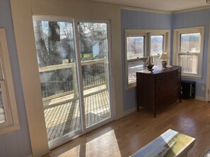 Sun Room with a sofa and harbor views
Great place to relax and have a coffee