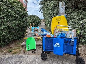 Beach gear and trolley included! *child not included ;) *