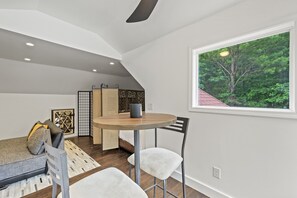 Pool House Loft Sunroom area