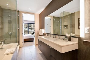 Get ready for your day in the bathroom. Please note photos are representative and actual unit may differ.