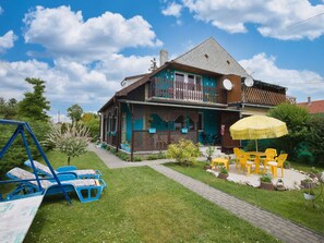 Haus, Zuhause, Dach, Hütte, Rasen, Estate, Hinterhof, Garten, Garten, Bauernhaus
