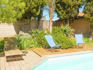 Schwimmbad des Ferienhauses