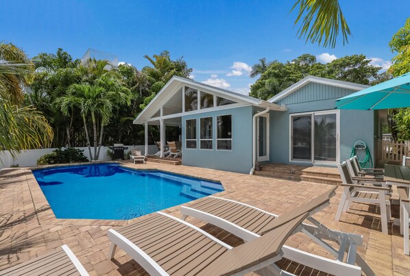 Private Pool with Sun Loungers