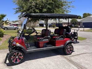 Free use of golf cart for your entire stay