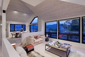 Living room with big mountain views