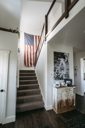 Entryway with stairs leading up to the 2nd floor