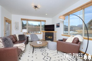 Living Area with Gas Fireplace