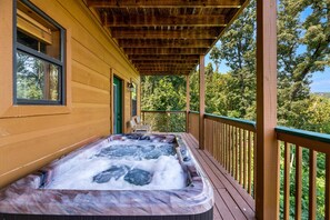 Take in the views from the hot tub!