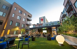 Public green space right in the city