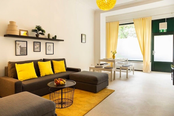 Large Living room with dining area