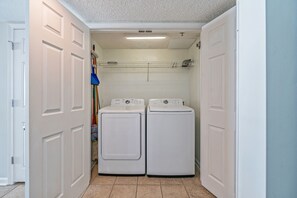 Never underestimate the convenience of a washer & dryer in your unit.