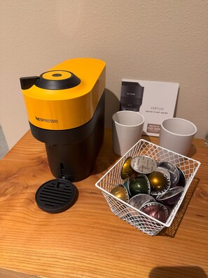 Complimentary Nespresso coffee (with pods) to help start your morning off right!