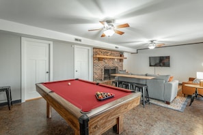 Pool Table and Rec Area