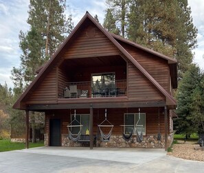 Clubhouse Front with 7 Hammock Swings!