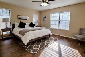 Master Bedroom comfortable King size bed and en suite bathroom