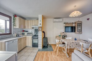 Kitchen and dining area