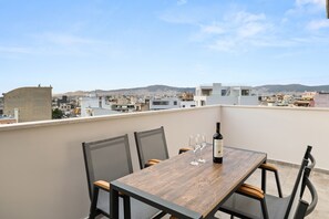 Blick vom Balkon