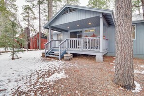 Exterior | Covered Front Porch | Wooded Surroundings