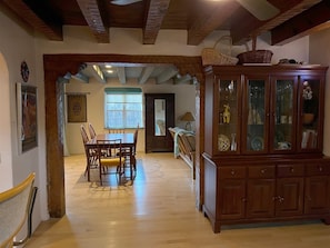 Entryway with View of Living and Dining Area