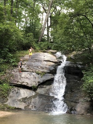 Waterfall on property