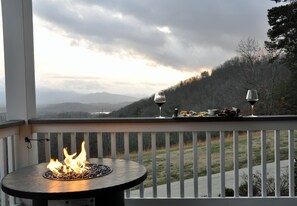 How about some wine and cheese to enjoy a beautiful sunset from the porch?