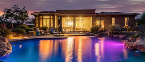 Private Pool at Night