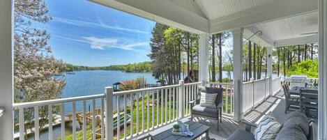 "Peaceful cove with the perfect view while we relaxed on the deck." - Mary 