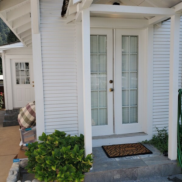 French door entrance.