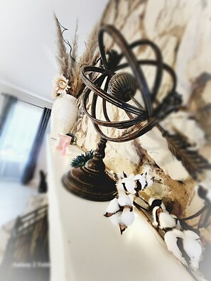 fireplace mantle