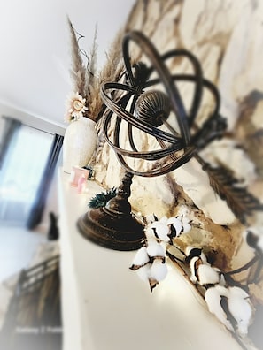 fireplace mantle