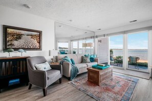 Cozy living room with breathtaking views.