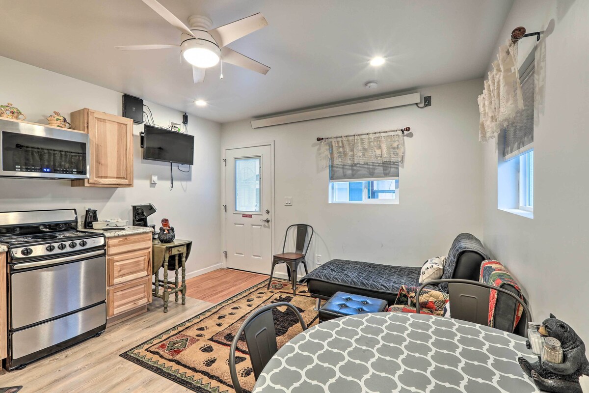 Cozy Studio in Downtown Williams w/ Patio!