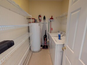 Owners Club at Hilton Head - Linen and Laundry Closet