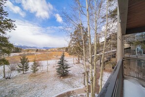 Unobstructed Keystone views from your private balcony! #winter