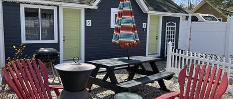 Courtyard w/ chimenea