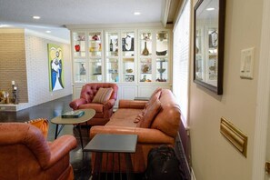 The second seating/conversation area in the large living room.