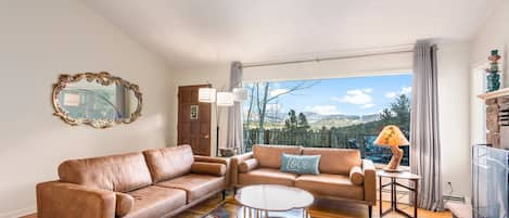 Living room with gorgeous views.