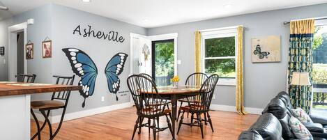 Welcome to Serenity Grove! A custom mural provides a beautiful photo op.