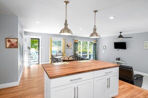 Open floor plan for easy communication with room for all to sit.