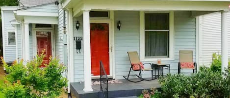 Our welcoming front porch invites you in.
