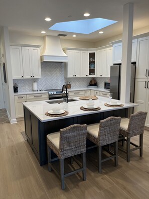 Kitchen with breakfast area