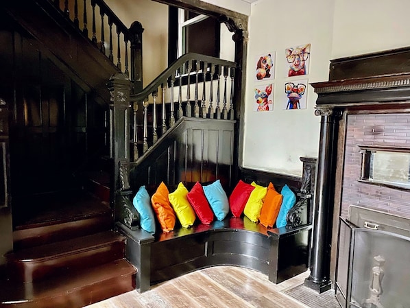 Fun and festive foyer entrance (view from front door)