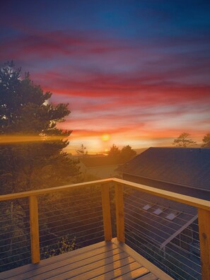 Amazing sunsets from deck and inside!