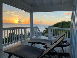 Sunset from porch