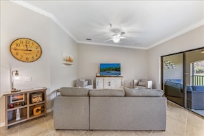 Comfortable Sofa & TV in the Living Room