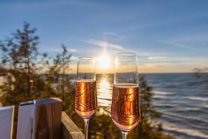 Enjoy sunsets and celebrating special moments at Lake Michigan down the street. (no lake view from house) 